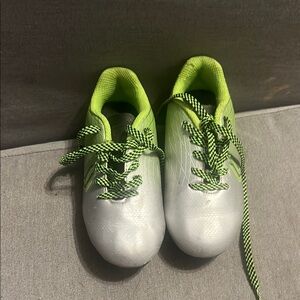 Kids Green and White Sports Shoes
